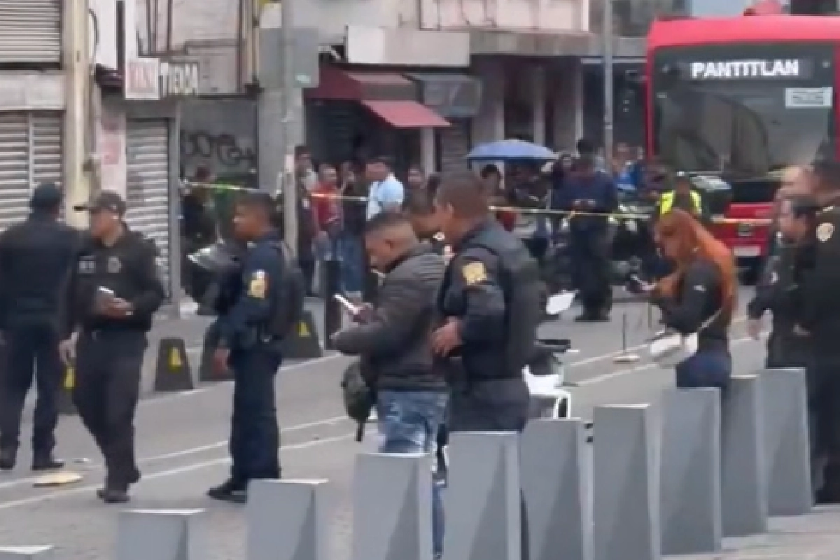 Balacera en Centro Histórico de CDMX deja un muerto y dos heridos