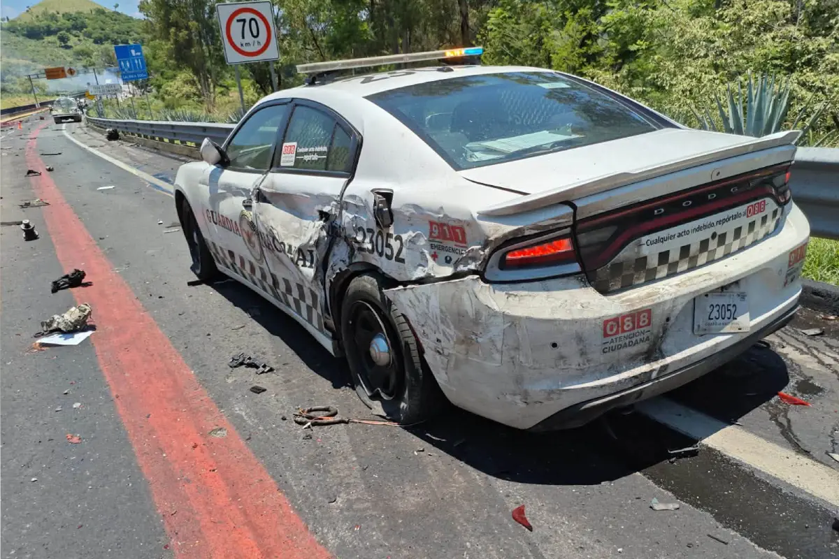 Choque múltiple en la Guadalajara-Tepic (1)