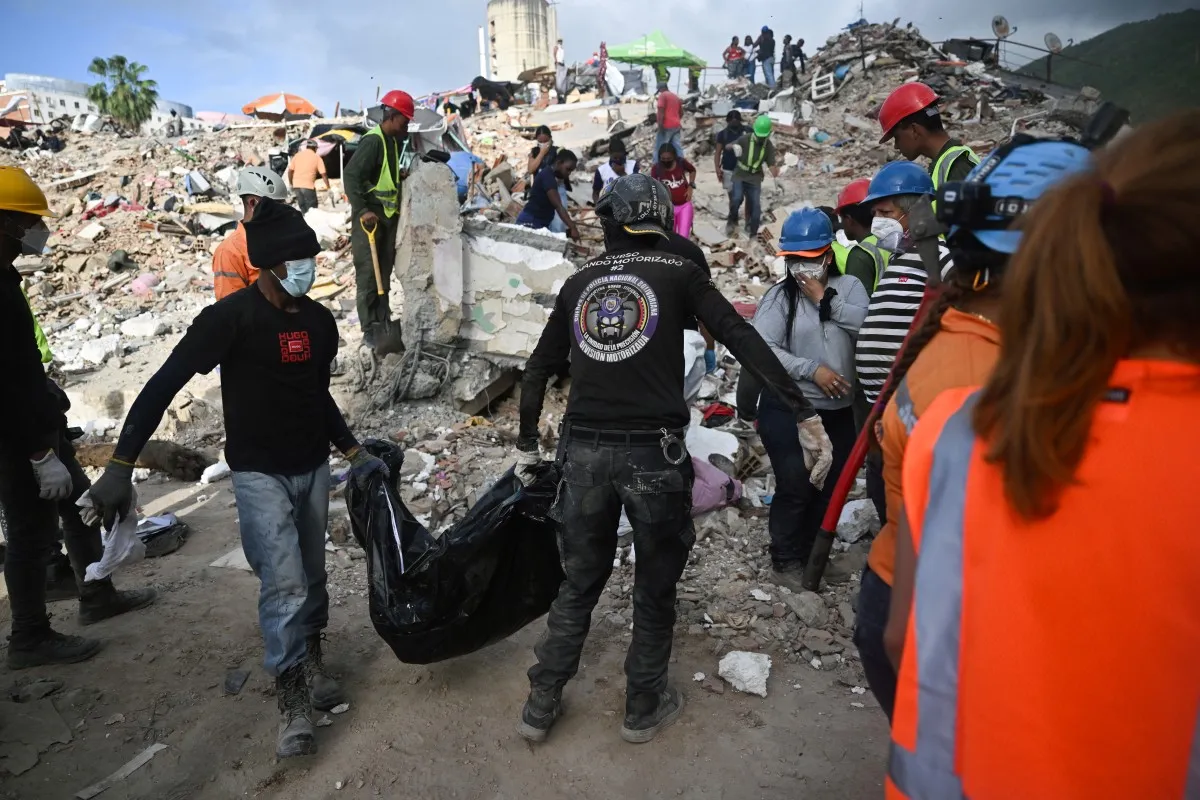 Cifra de muertos en Venezuela sube a más de 5 mil por los terremotos