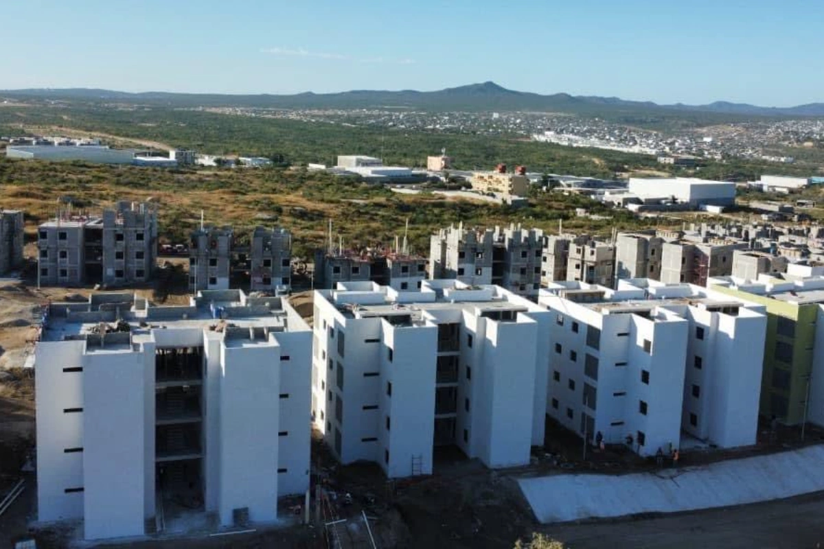 Departamentos vistos desde arriba construidos por la Convi 