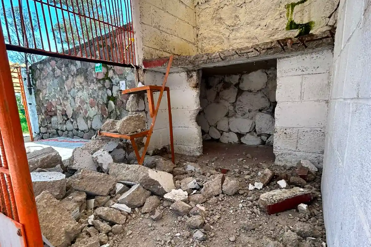 Destrozos en Refugio Franciscano 
