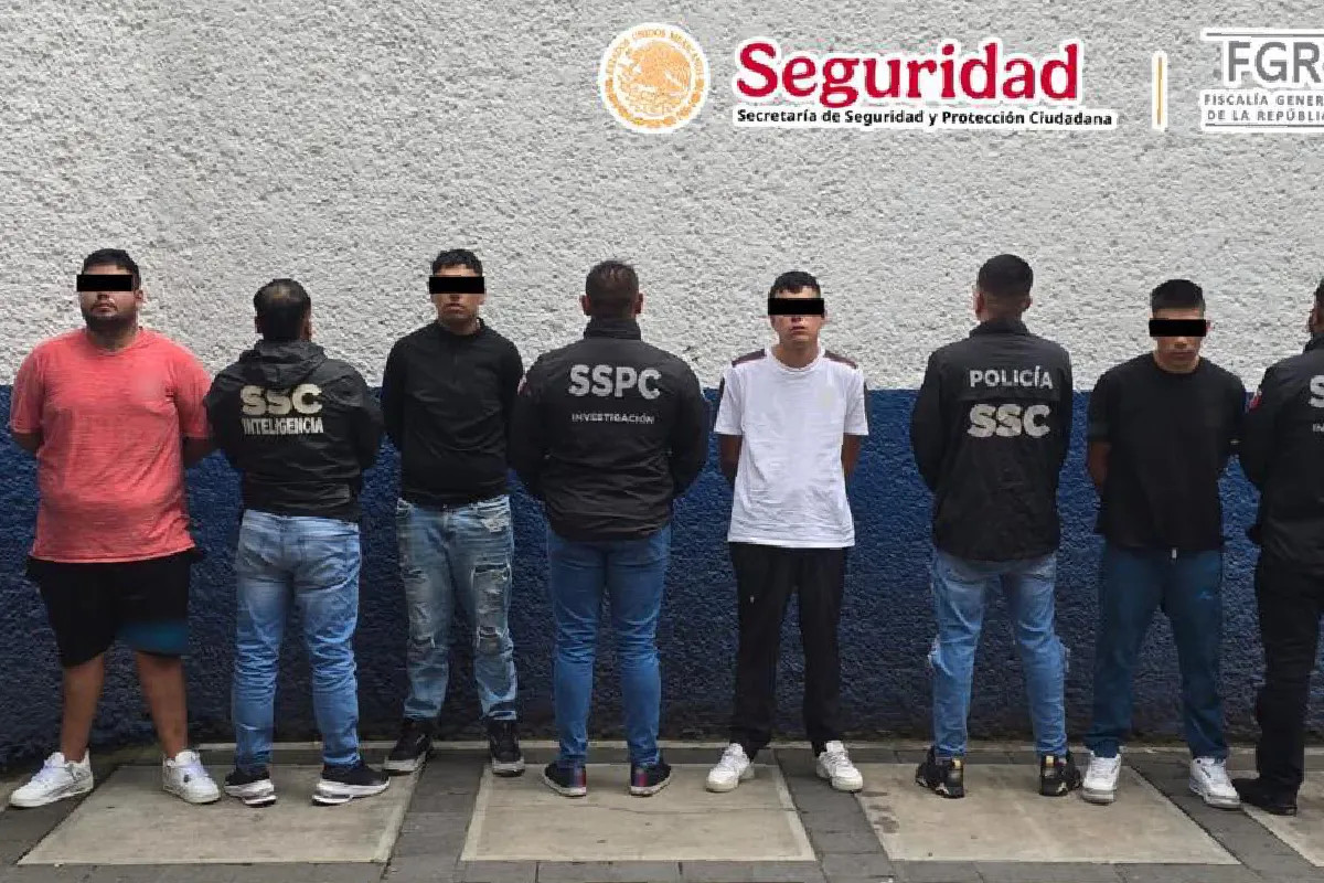 Detienen a integrantes de grupo delictivo en CDMX; operaba en zona centro