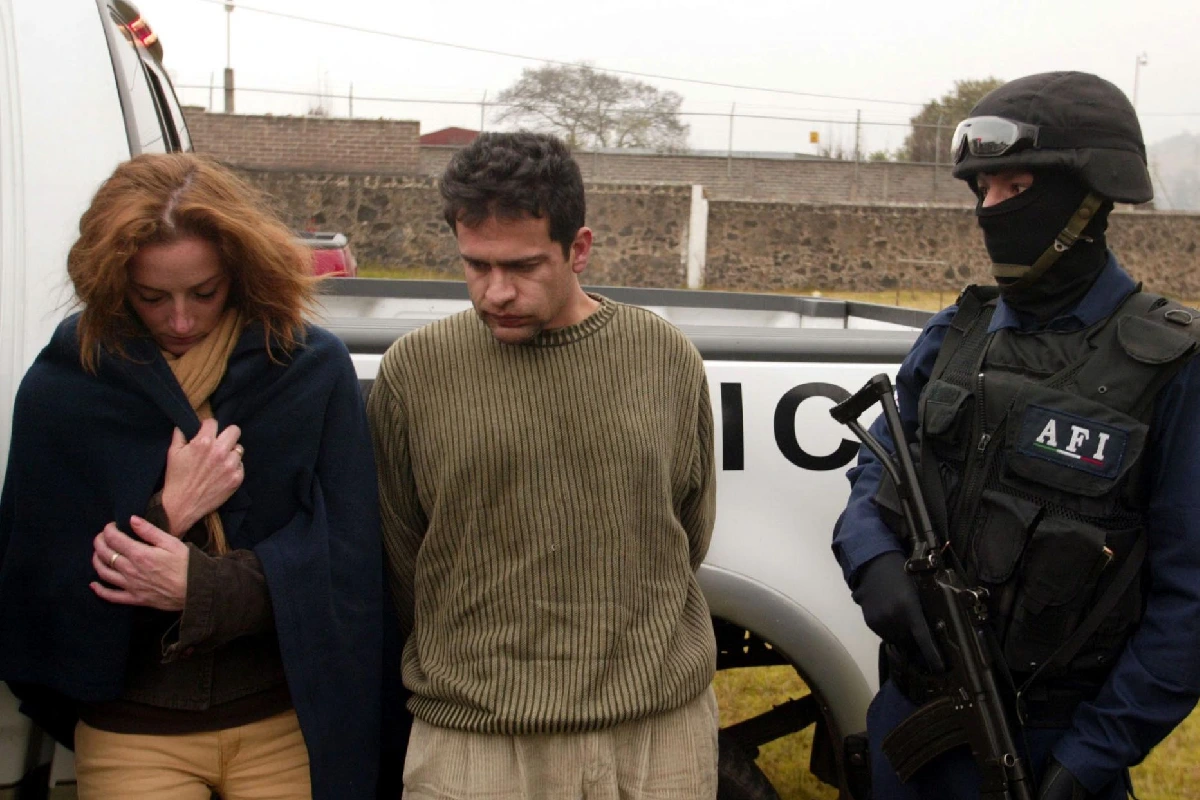Florence Cassez, de origen francés, e Israel Vallarta fueron detenidos durante un operativo de los AFI | Foto: Cuartoscuro 