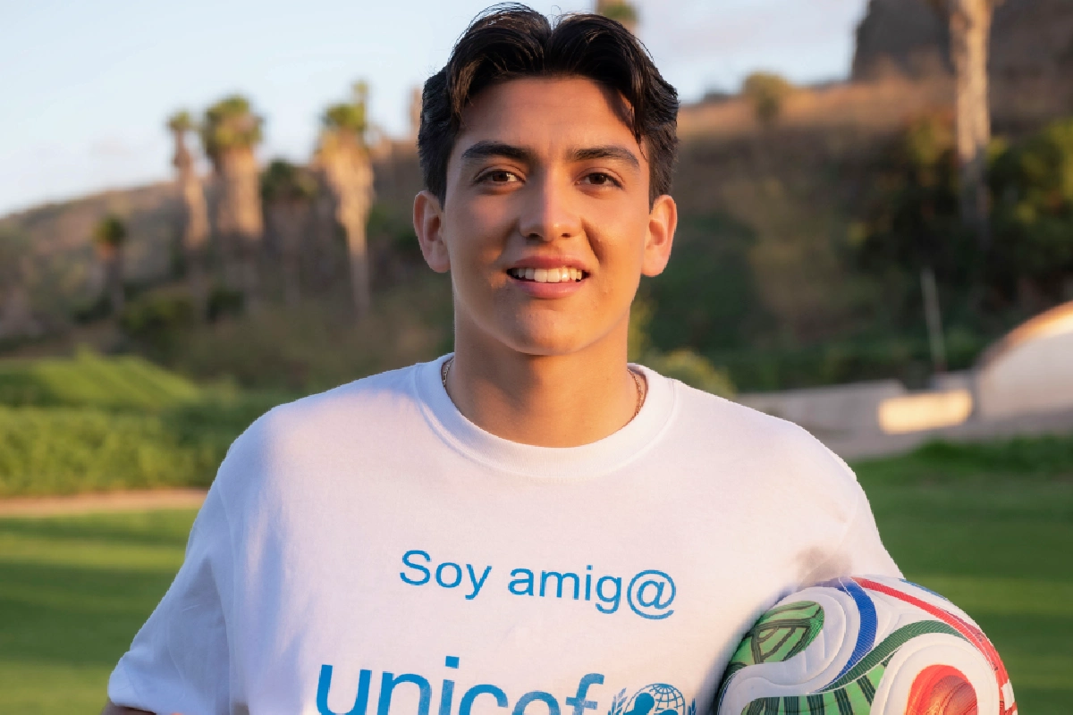 Gilberto Mora, promesa del futbol mexicano, se suma a UNICEF para defender los derechos de la niñez