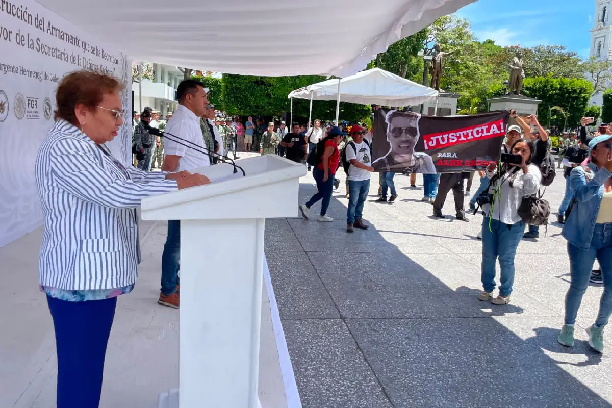 Periodistas de Chilpancingo protestan por el asesinato del reportero Alex Serna