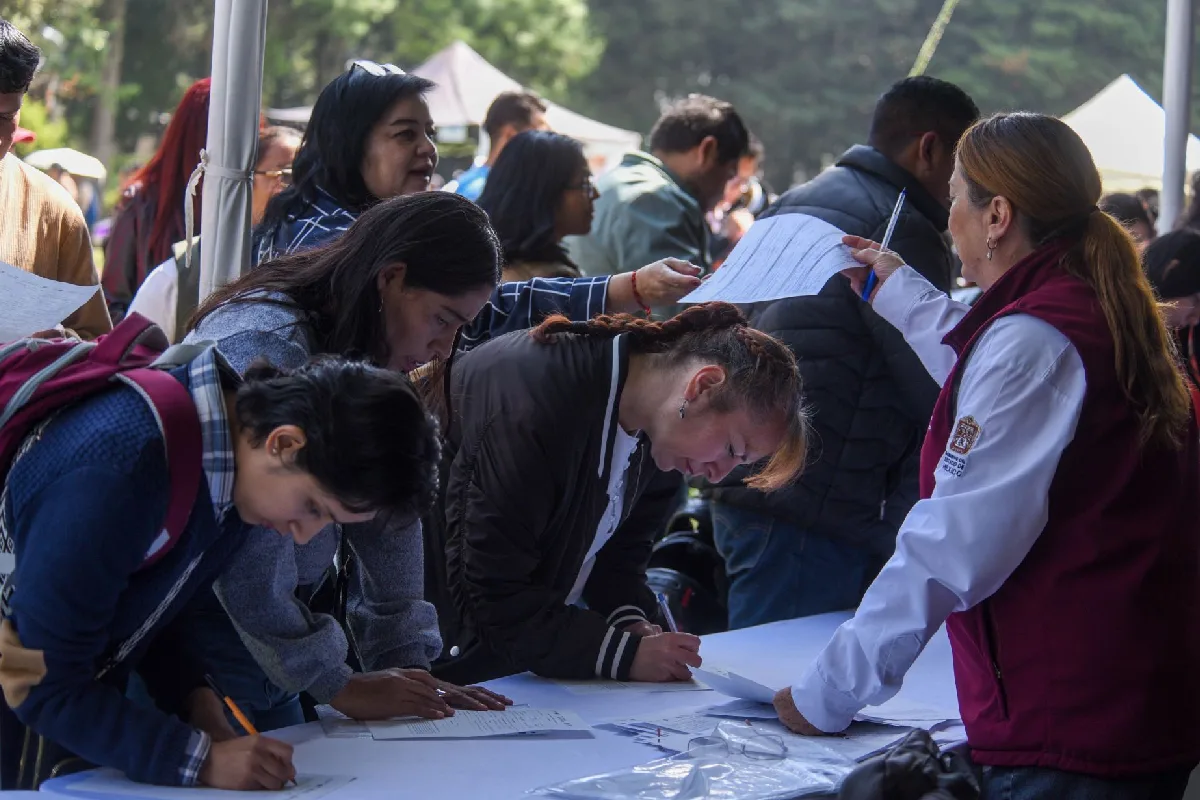 Registro de personas feria empleo