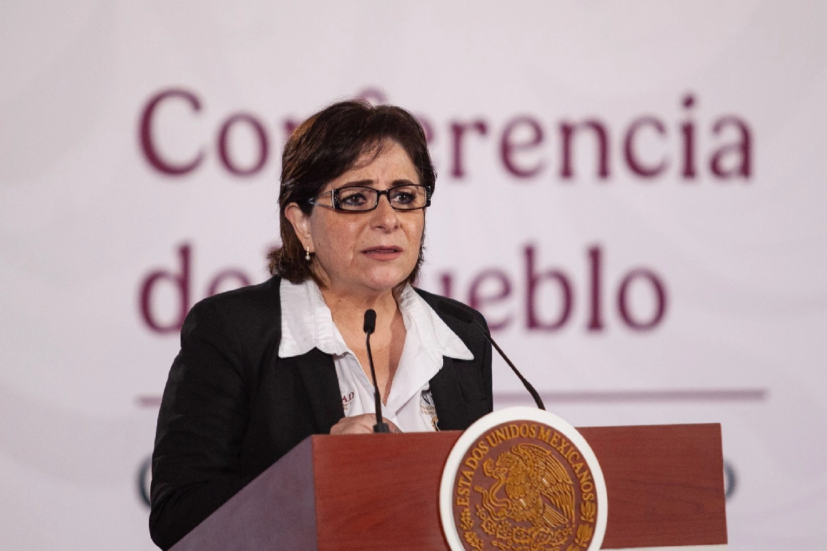 titular de la Coordinación Nacional de Protección Civil, Laura Velázquez Alzúa en conferencia de prensa matutian 