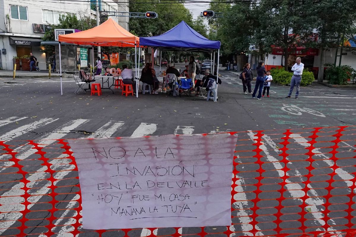 Esta semana vecinos de la Colonia del Valle bloquearon algunas vialidades en busca de respuesta de las autoridades