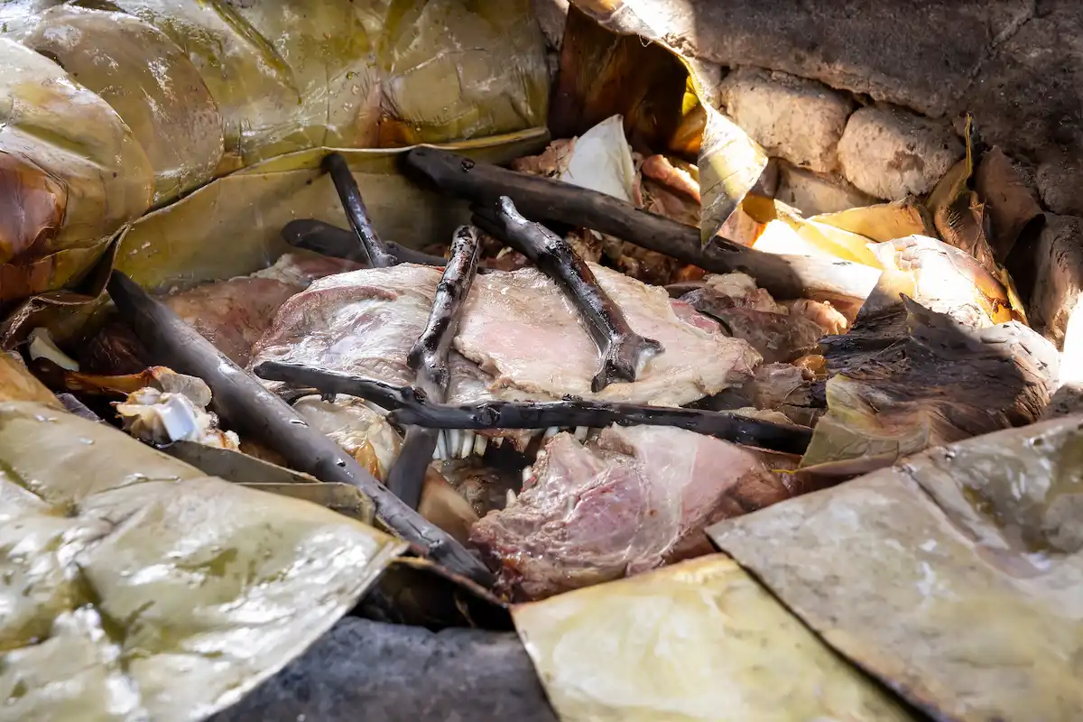 barbacoa de hoyo para comer 