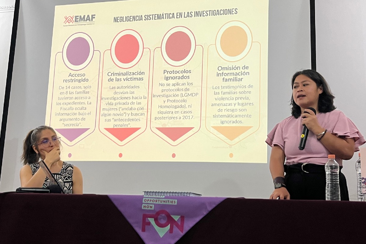 Diana Bustos Ríos, del Equipo Mexicano de Antropología Forense