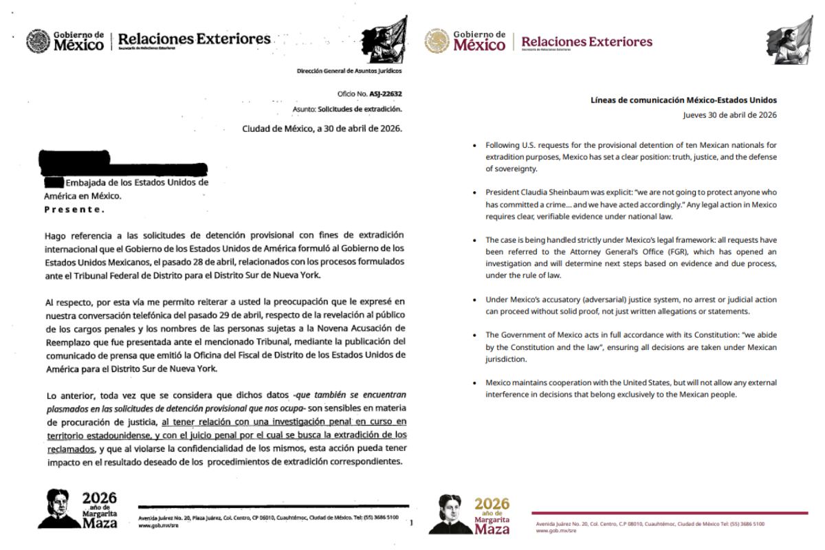 comunicaciones méxico EU detención rocha moya