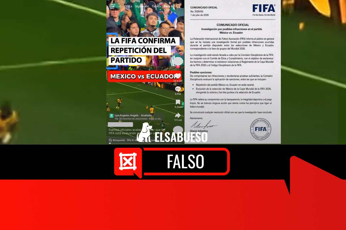 ¿Ataques con drones al hotel de Inglaterra? ¿Confirman amenazas contra Ecuador? Esto es parte de la desinformación que circuló en las últimas semanas del Mundial 2026. 