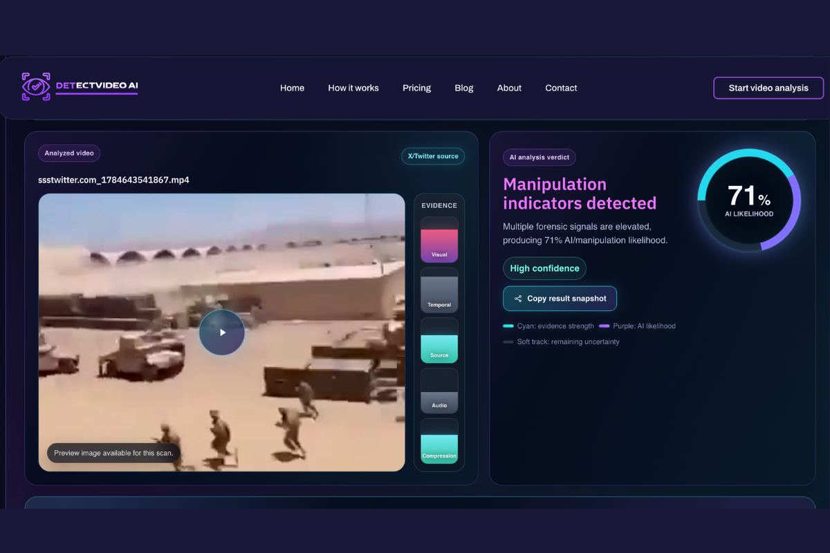 Aunque sí hubo un reciente ataque iraní en Jordania, este video no es de dicho evento; fue creado con inteligencia artificial y se ha compartido desde meses anteriores.