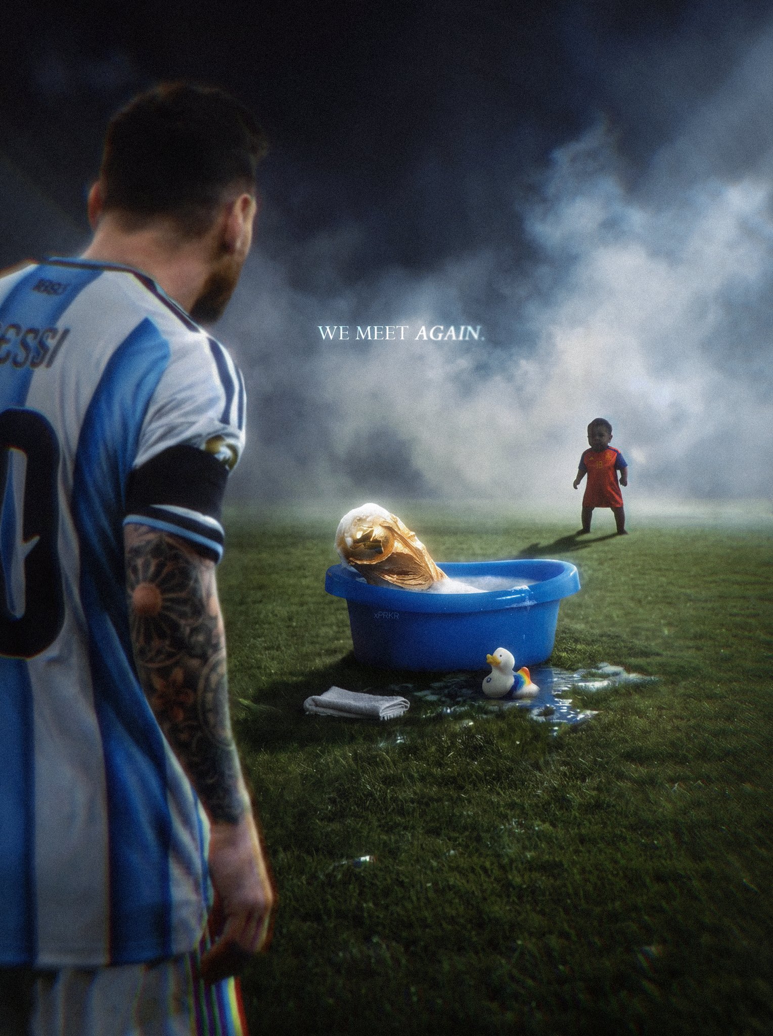 La foto de Lionel Messi y Lamine Yamal cuando era bebé es verdadera, pero estas teorías de la conspiración son desinformación sobre la final del Mundial 2026