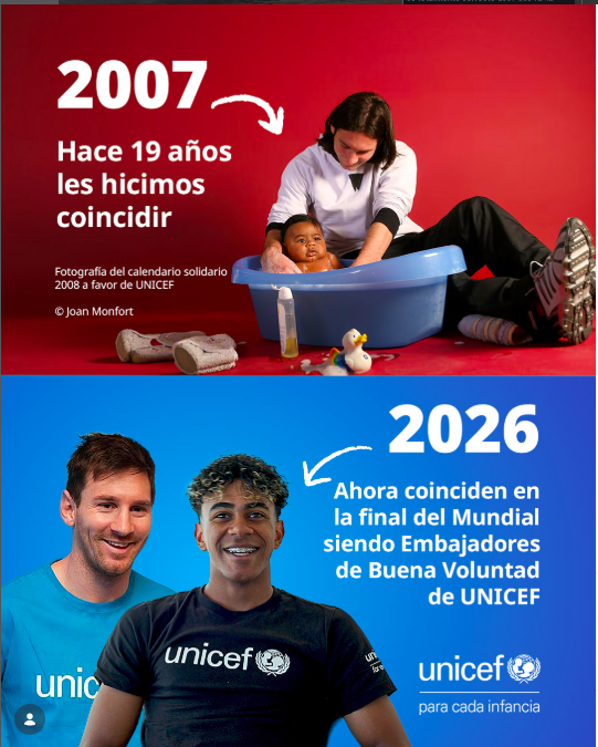 La foto de Lionel Messi y Lamine Yamal cuando era bebé es verdadera, pero estas teorías de la conspiración son desinformación sobre la final del Mundial 2026