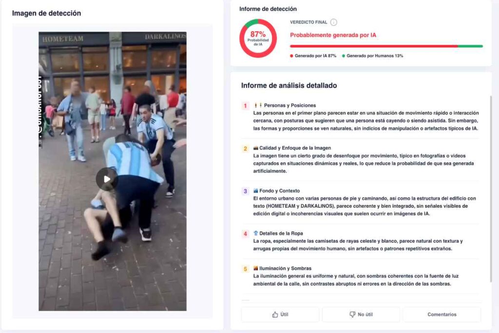 El video que muestra a hinchas argentinos golpeando a un aficionado mexicano es falso