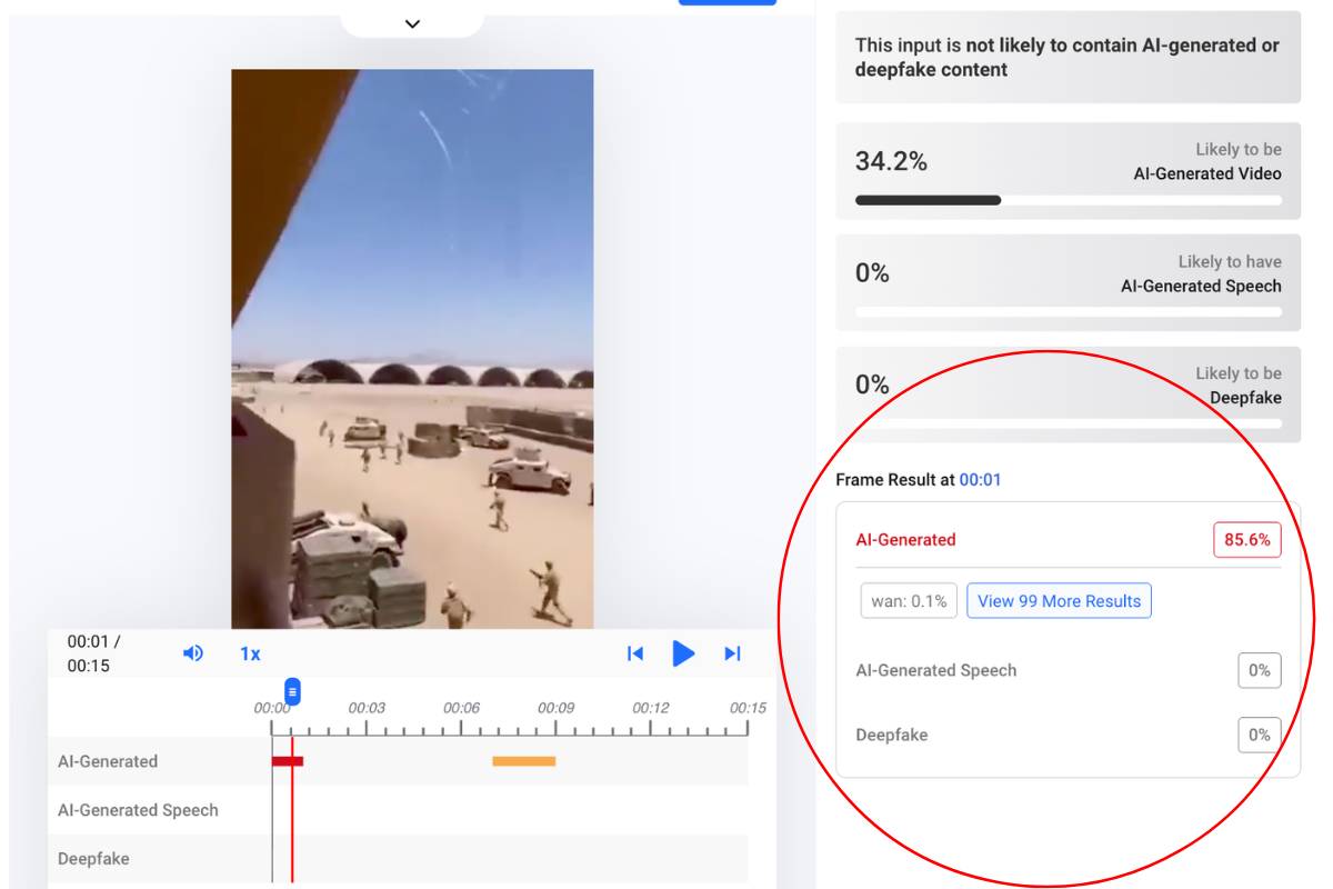Aunque sí hubo un reciente ataque iraní en Jordania, este video no es de dicho evento; fue creado con inteligencia artificial y se ha compartido desde meses anteriores.