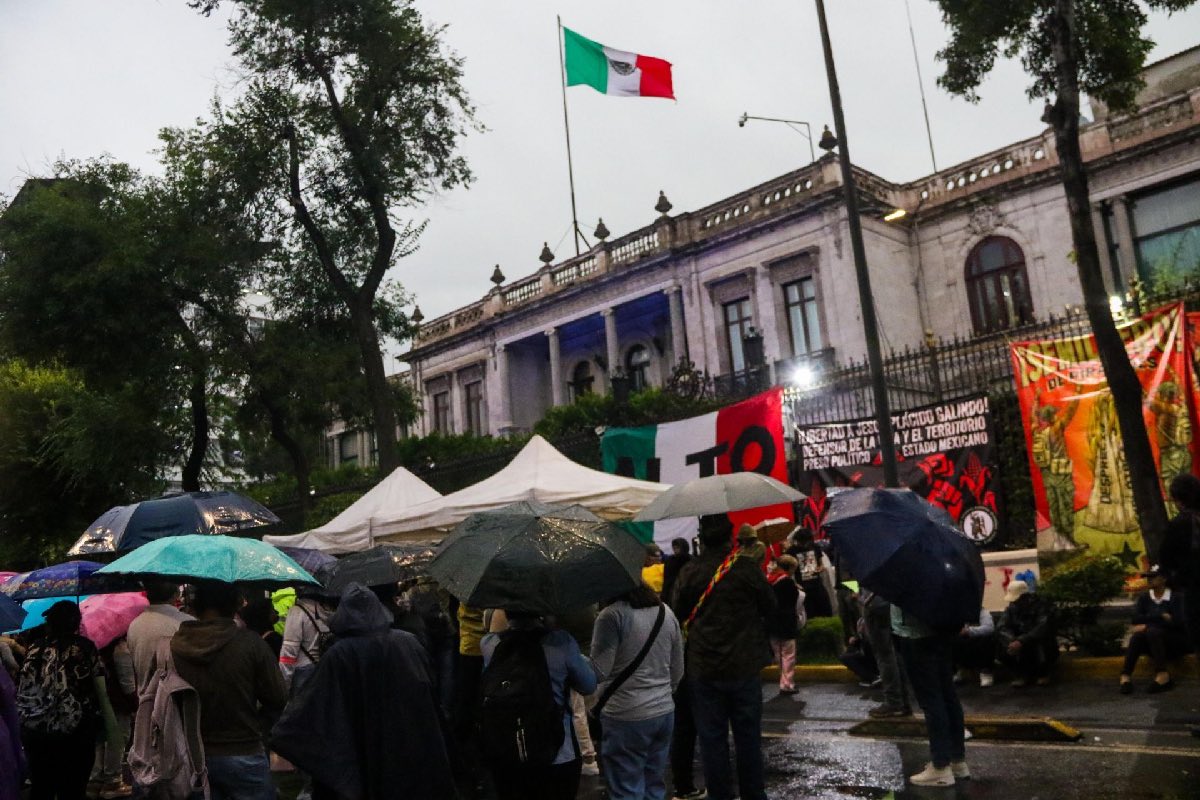 Organizaciones campesinas realizaron un mitin por la libertad de Jesús Placido, indígena detenido por según autoridades de Guerrero