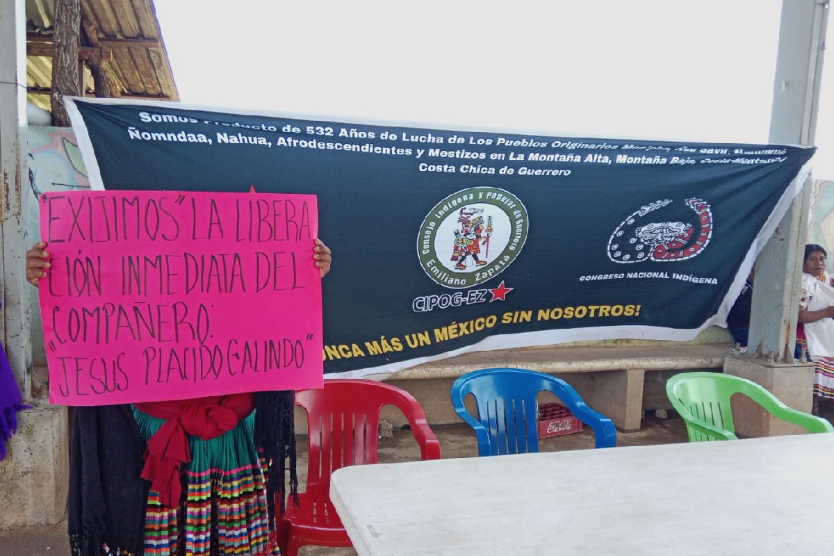 Organizaciones campesinas e indígenas exigen la libertad de Jesús Plácido