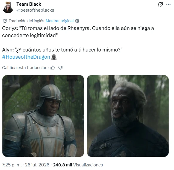 la casa del dragón 3 episodio 6 resumen