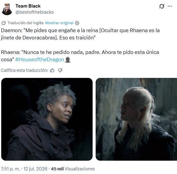 la casa del dragón 3x04 rhaena daemon