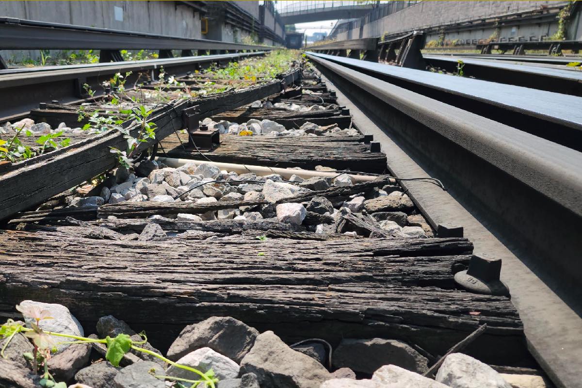 Las vías del Metro, deterioradas