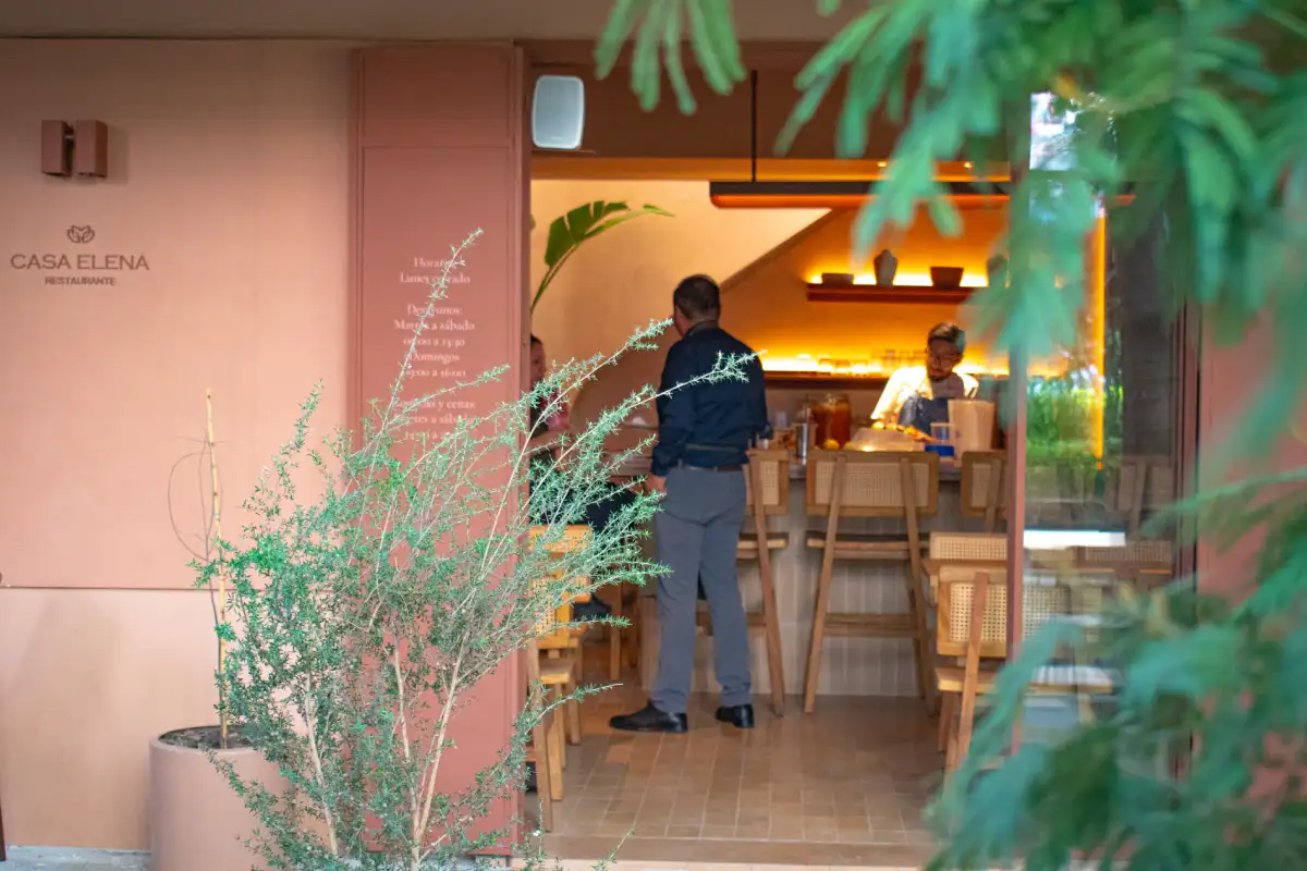 Exterior de un restaurante