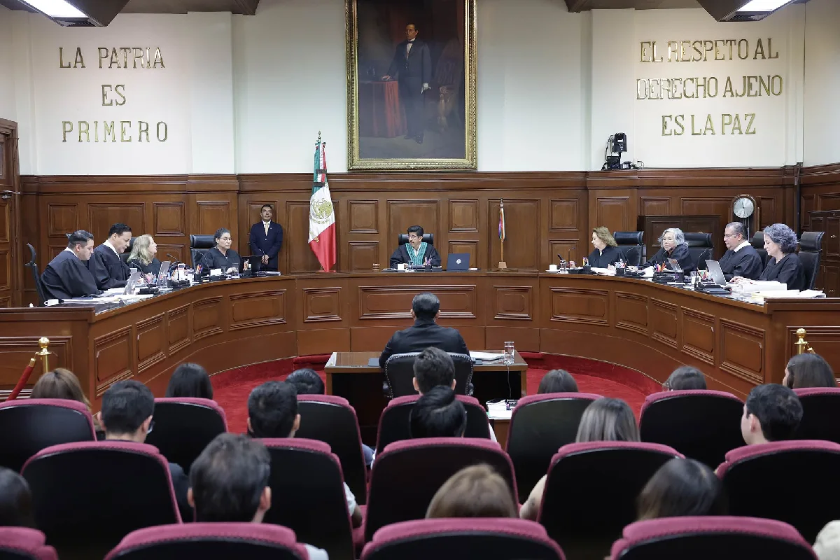 Pleno de la Suprema Corte en sesión con público 