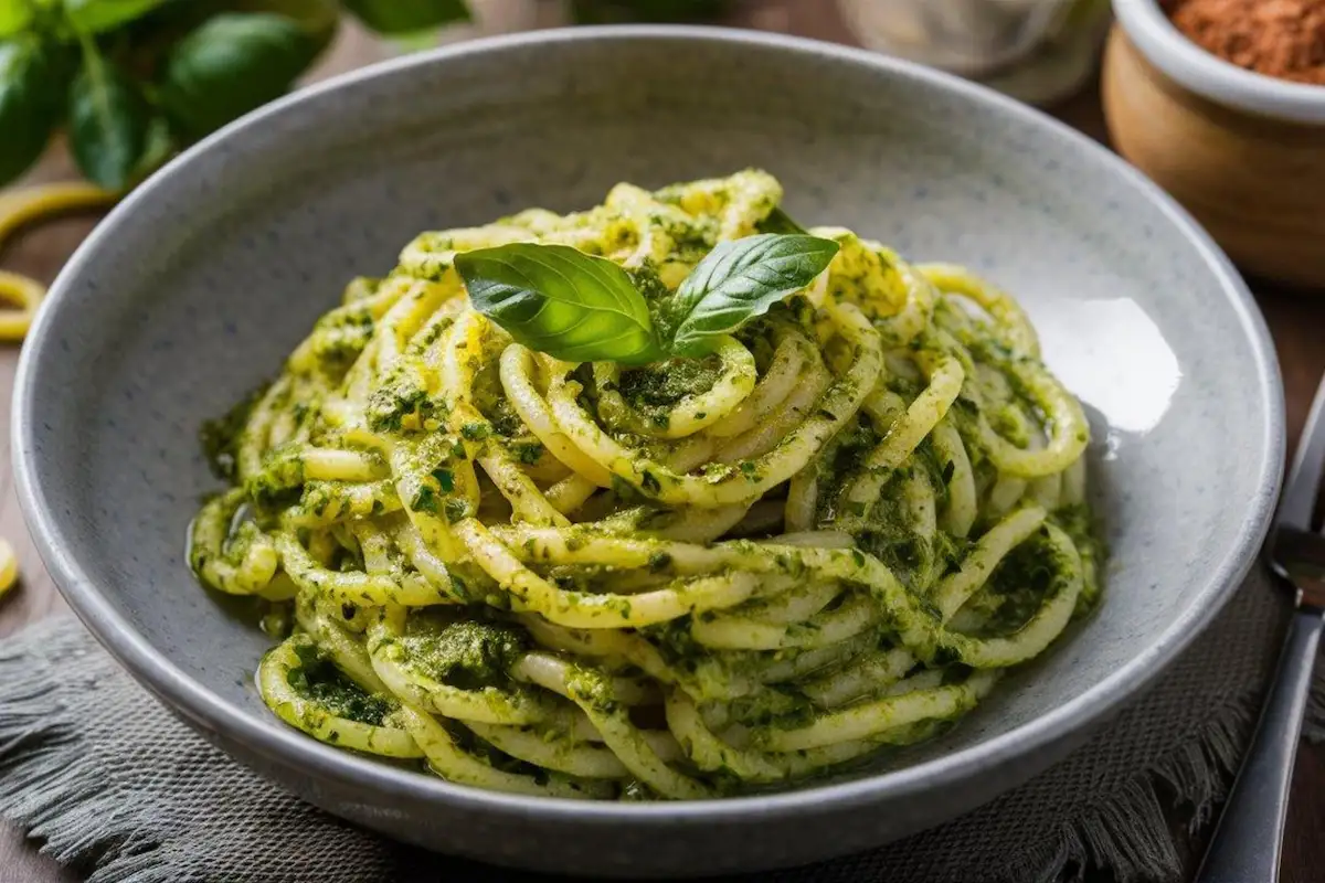 receta de pasta al pesto