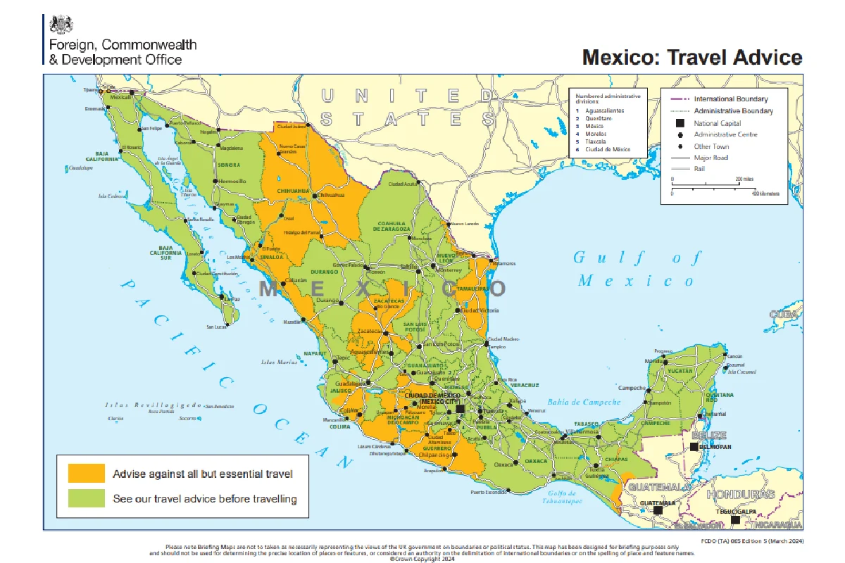 reino unido alerta de viaje méxico partido inglaterra