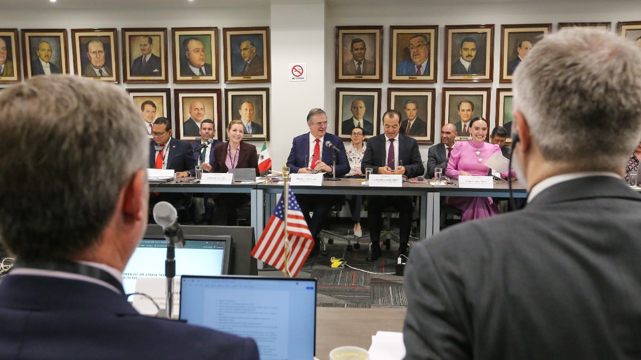 Marcelo Ebrard, secretario de Economía, encabezó la tercera ronda de negociaciones entre las tres naciones. (Foto: Secretaría de Economía)