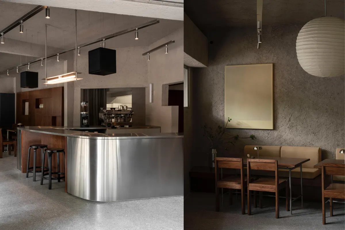 Interior de una cafetería