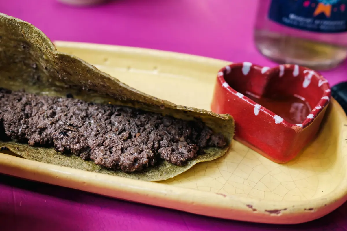 quesadilla de venado borracho