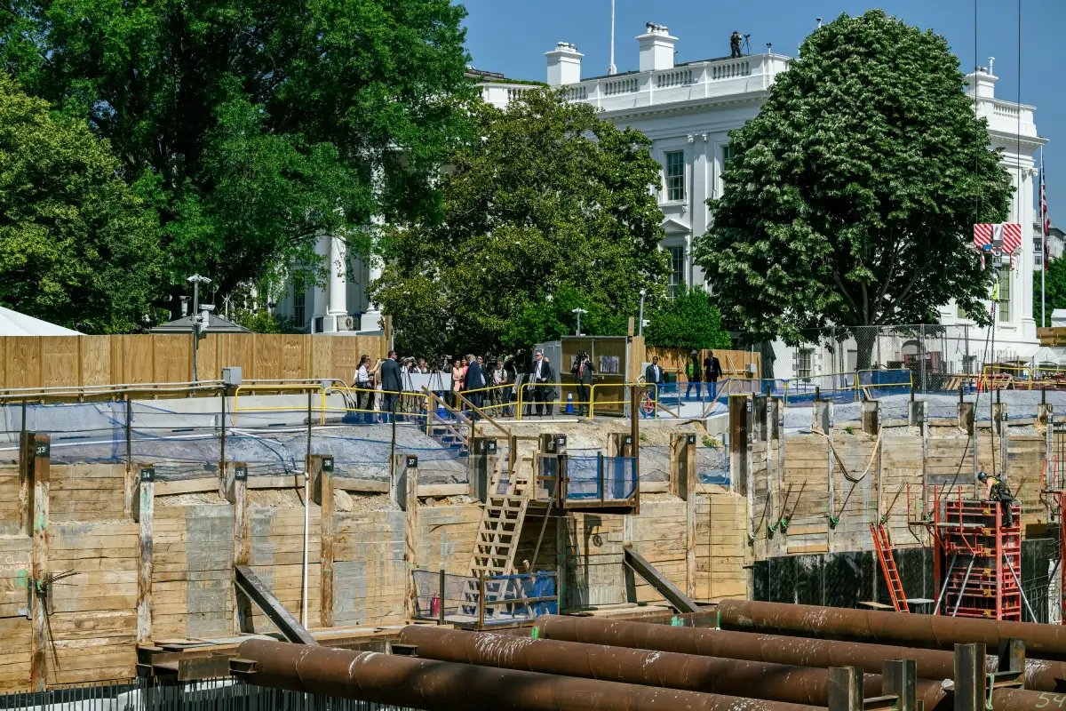 Las obras se realizan con jornadas de 20 horas durante toda la semana. Foto tomada de la Casa Blanca.