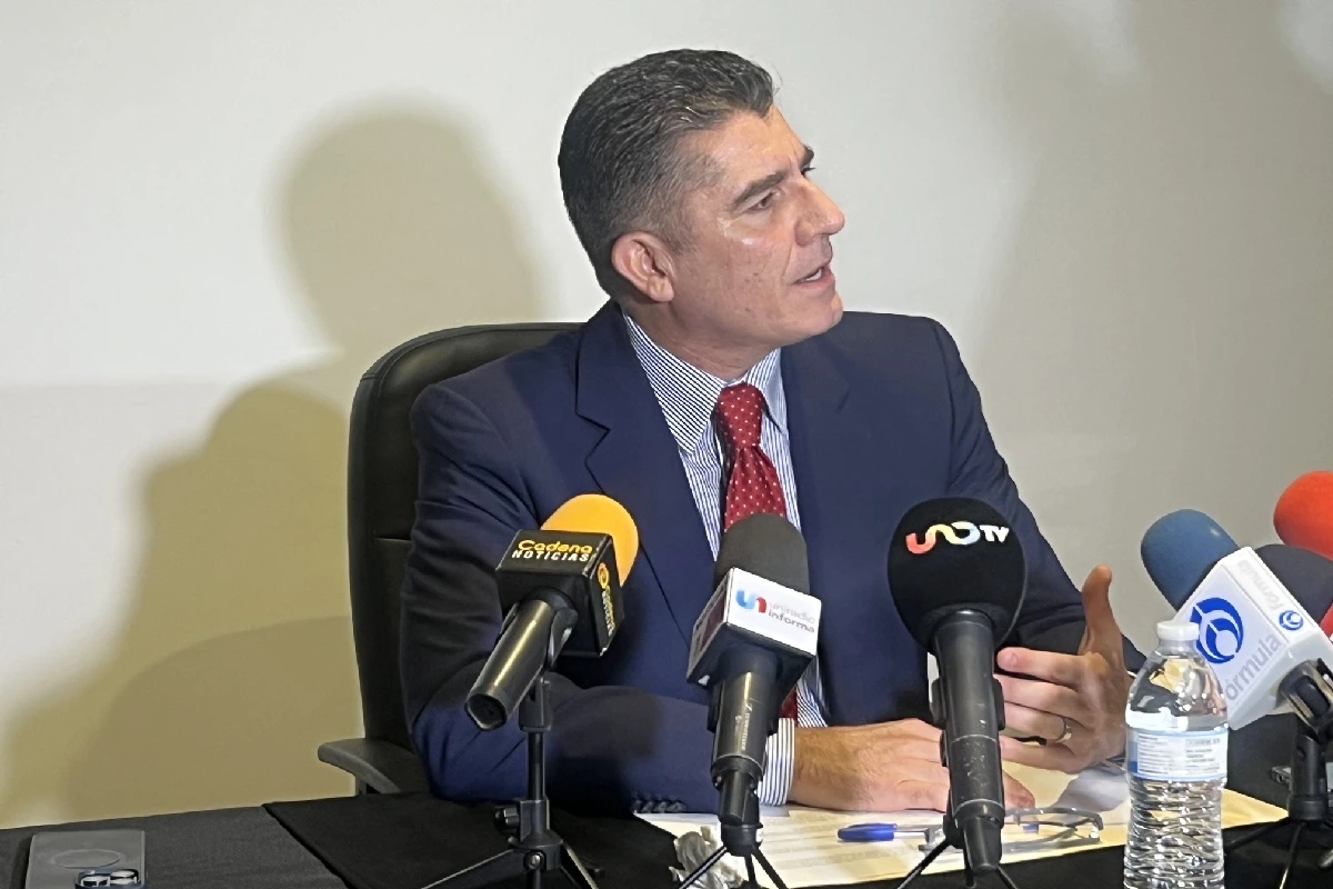 Edgardo Flores Campbell, presidente del Consejo Ciudadano de Seguridad Pública de Baja California, exigió a las autoridades brindar seguridad real a la ciudadanía. Foto Montserrat Flores.