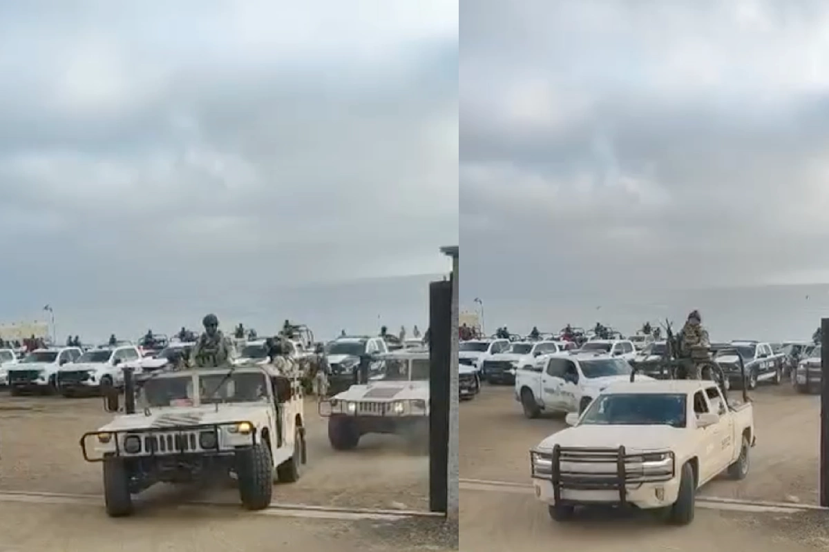 Varios equiopos de policías, soldados y marinos buscaron al empresario en la región. Foto cortesía de la Policía Estatal BC.