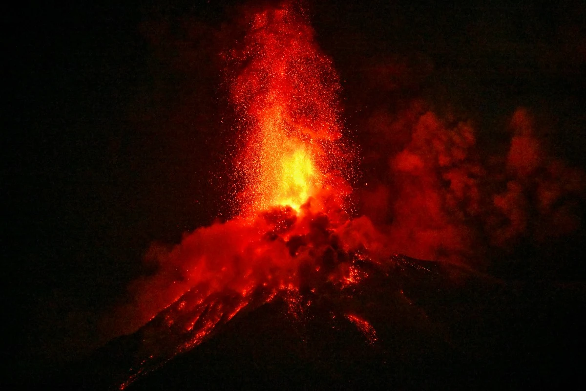 Erupción Volcán de Fuego en Guatemala
