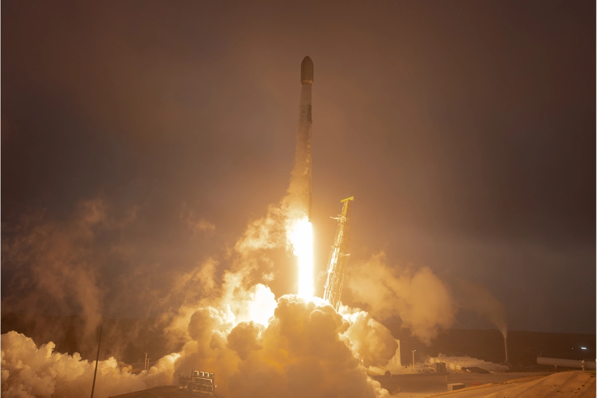 Falcon 9 starlink cohete luna