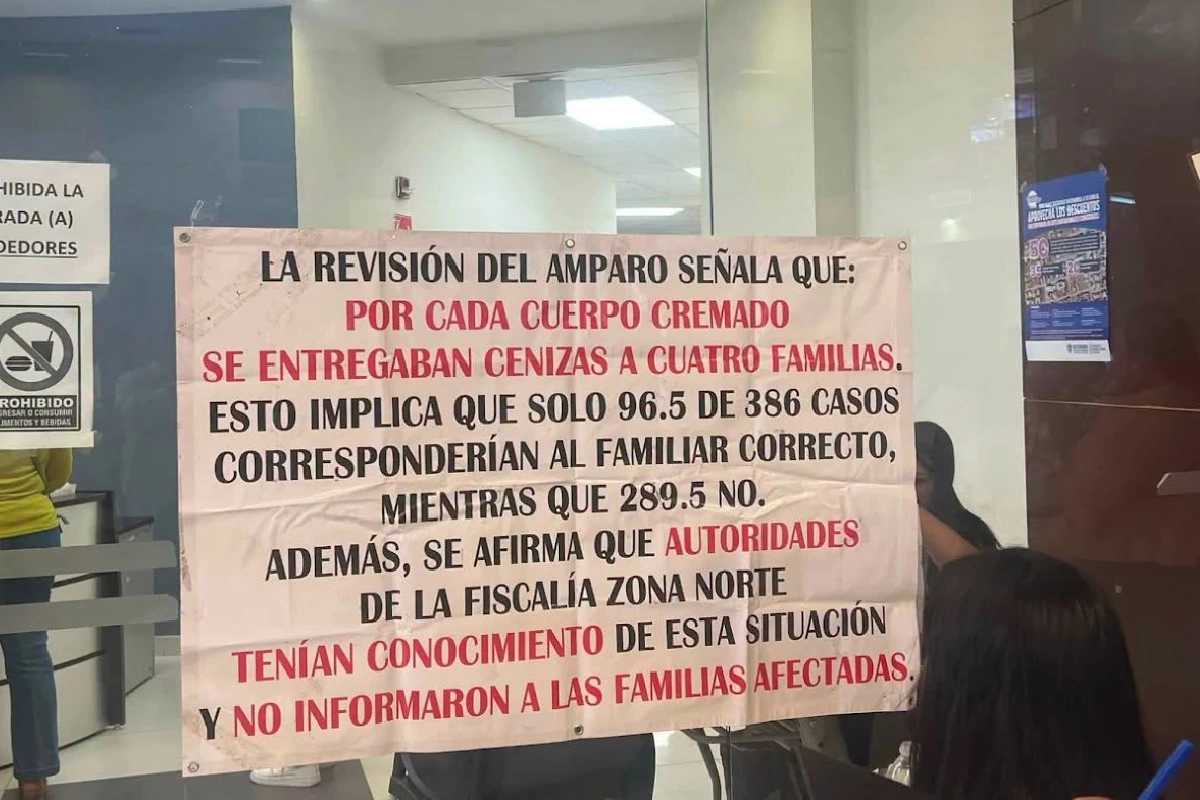 Familias del crematorio Plenitud exigen disculpa tras dichos de funcionario de Chihuahua