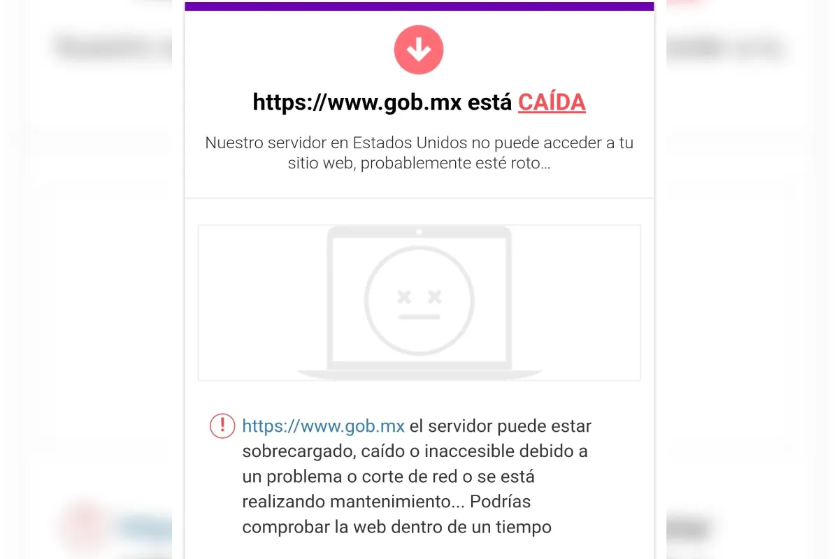 “Incidencia ajena” inhabilita sitios del Gobierno de México durante más de una hora