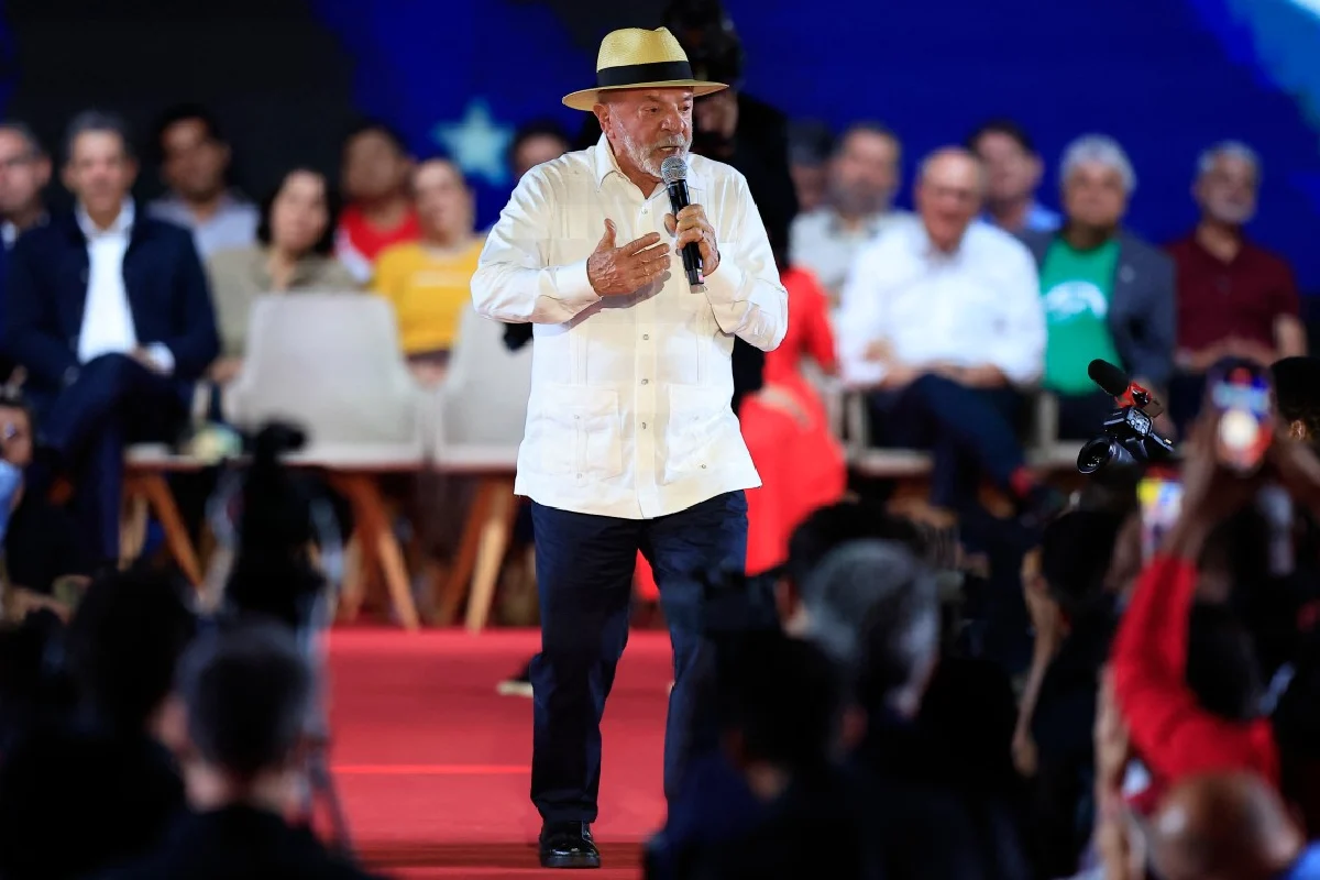 Lula da Silva en la presentación de su candidatura.