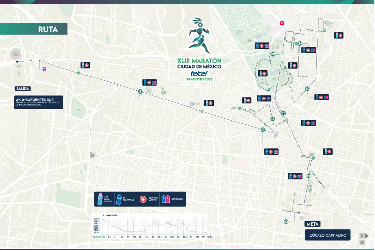 Maratón CDMX 2026: checa ruta, transporte, calles cerradas y alternativas viales 