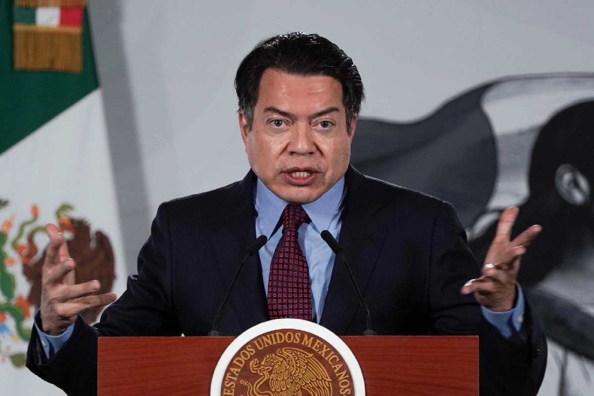 Mario Delgado en conferencia de prensa matutina