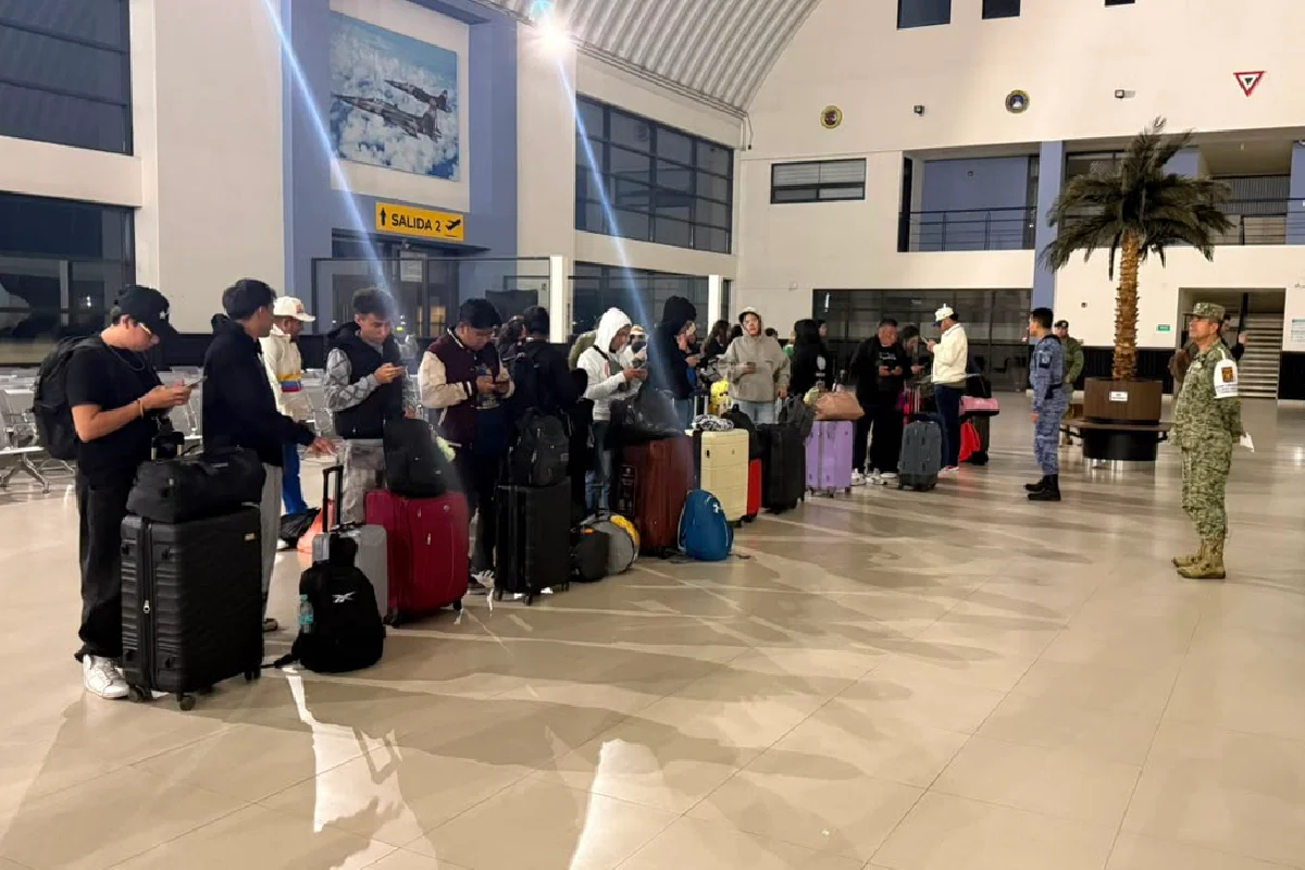 Mexicanos repatriados de Colombia