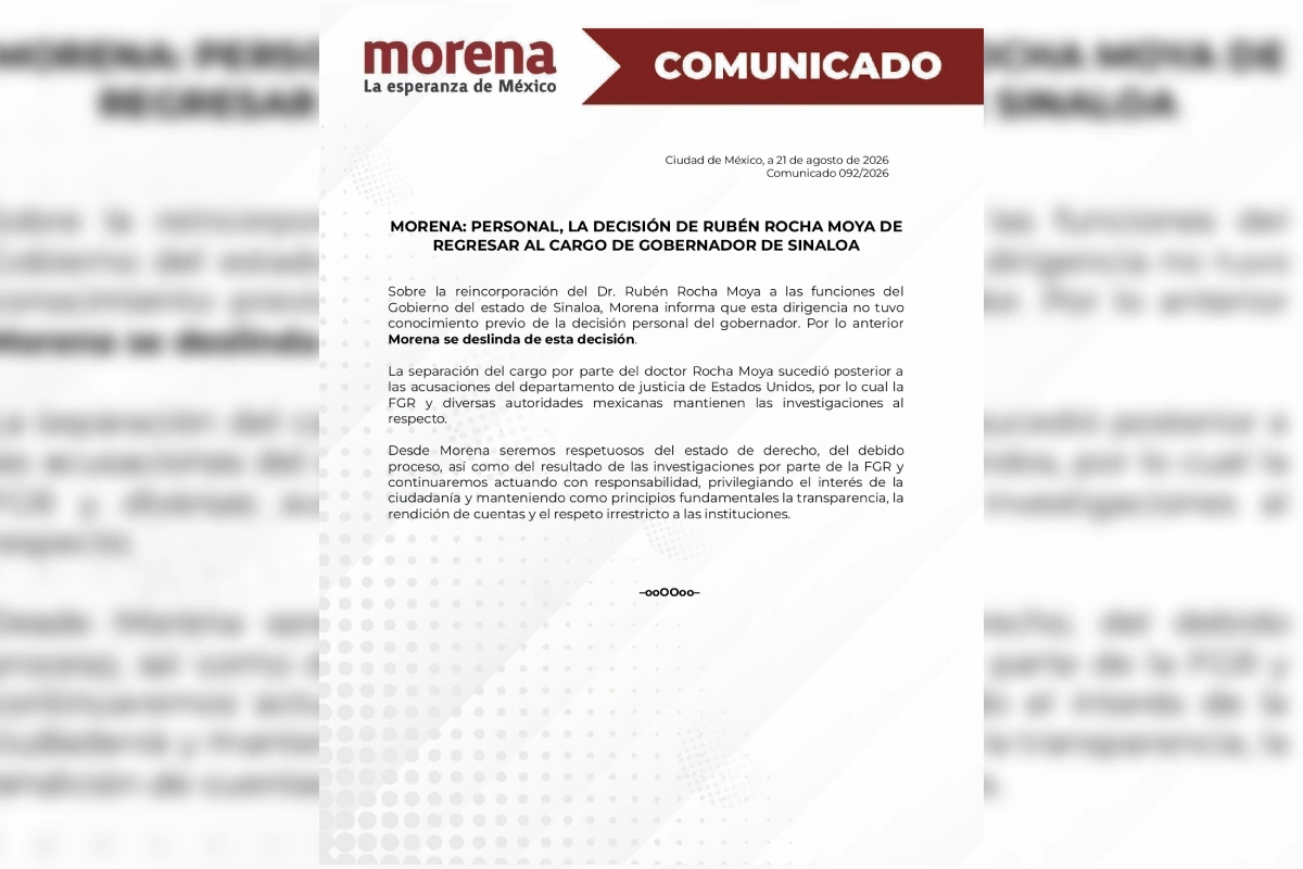 Morena se deslinda rocha moya sinaloa