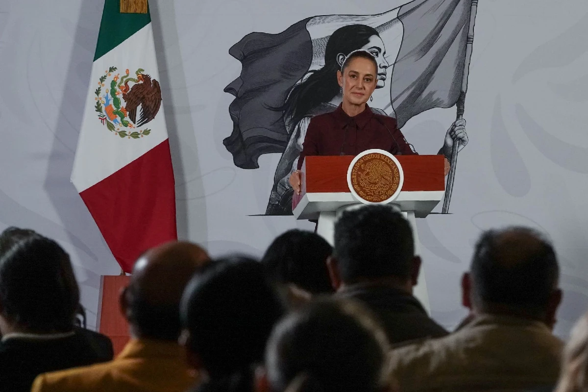 Presidenta Claudia Sheinbuam durante su conferencia de prensa matutina