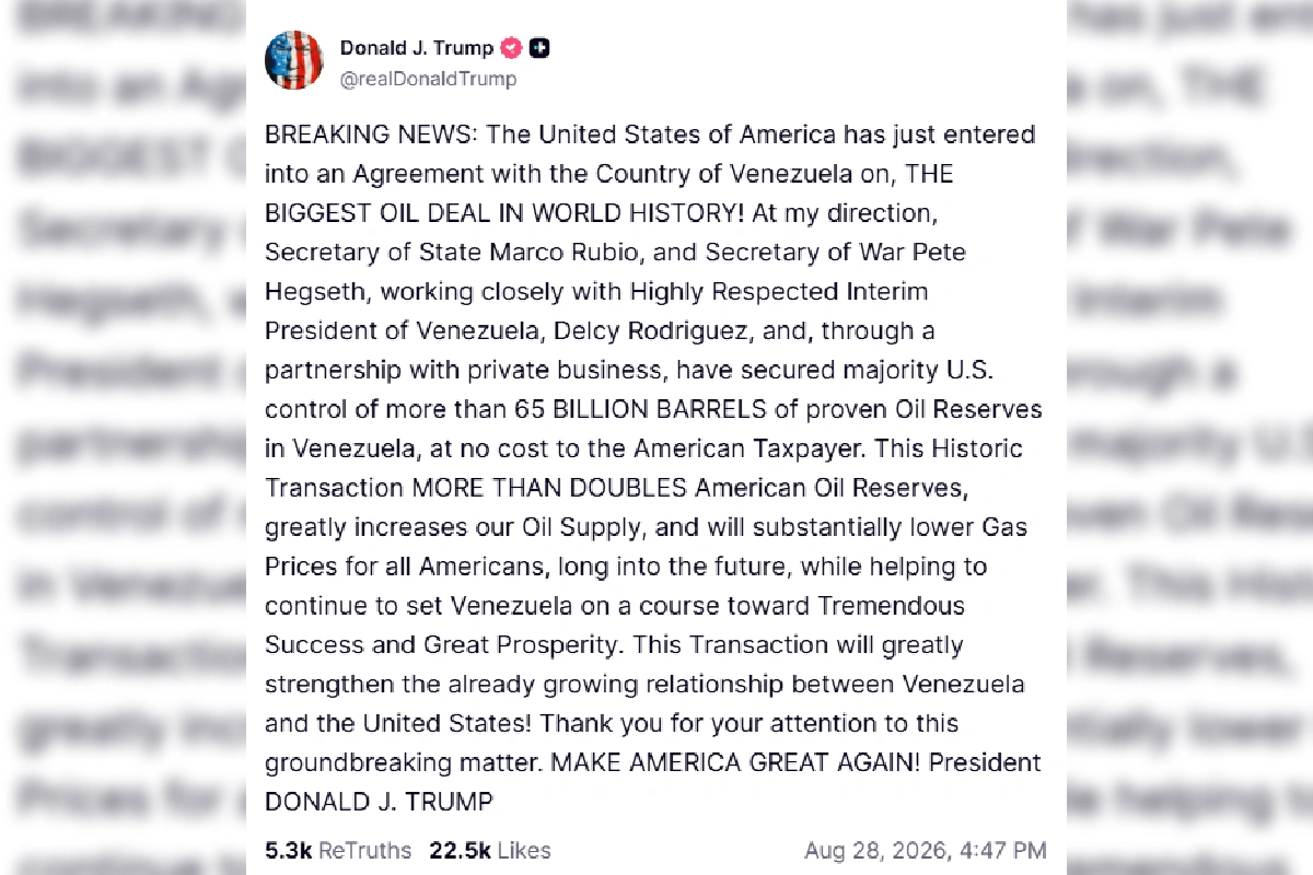 Trump EU petróleo Venezuela