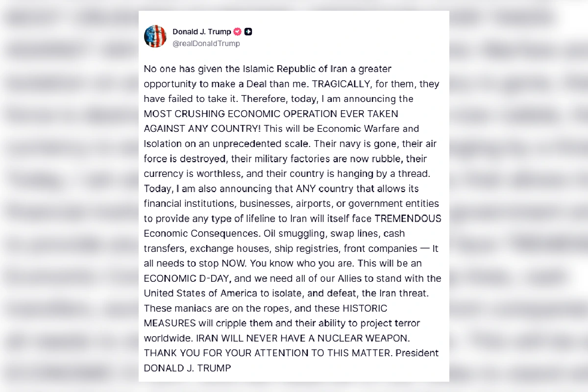 Trump mensaje Irán