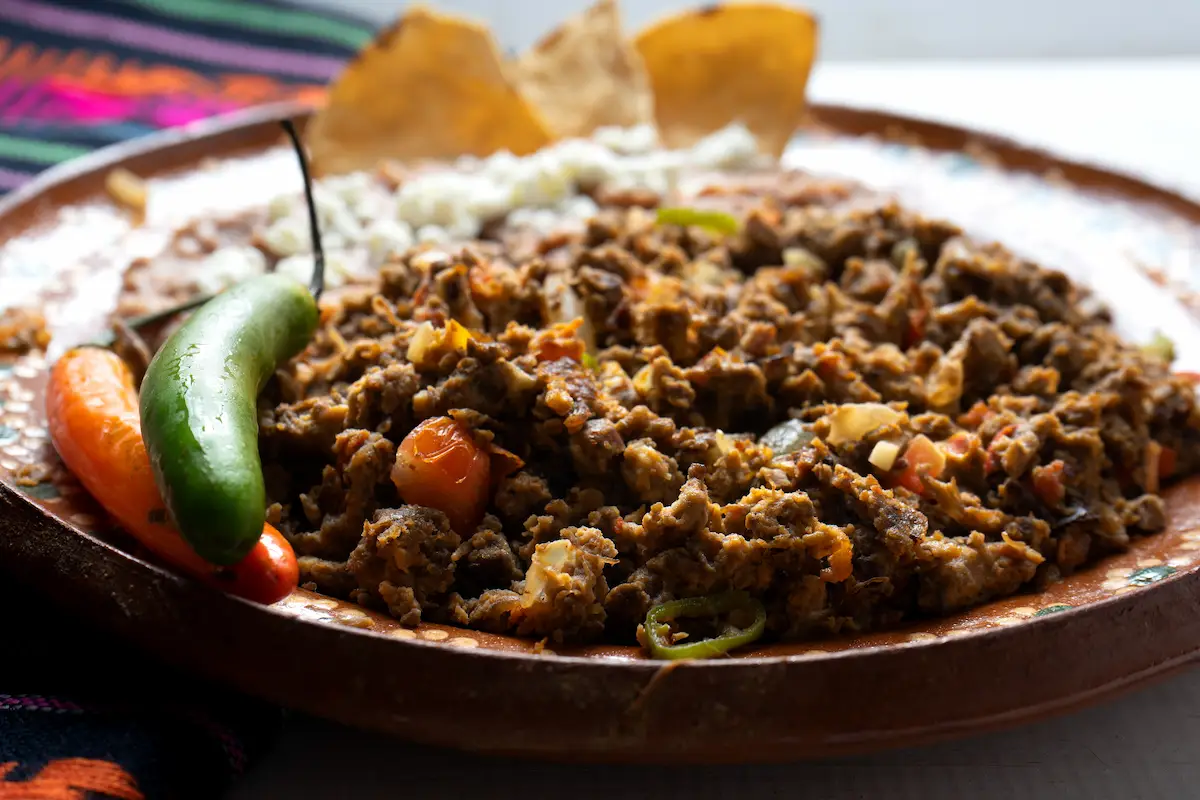 receta machacado huevo Nuevo León