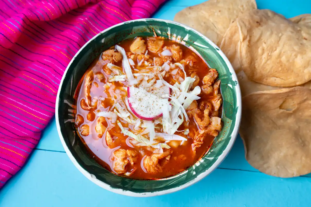 receta pozole rojo puerco 
